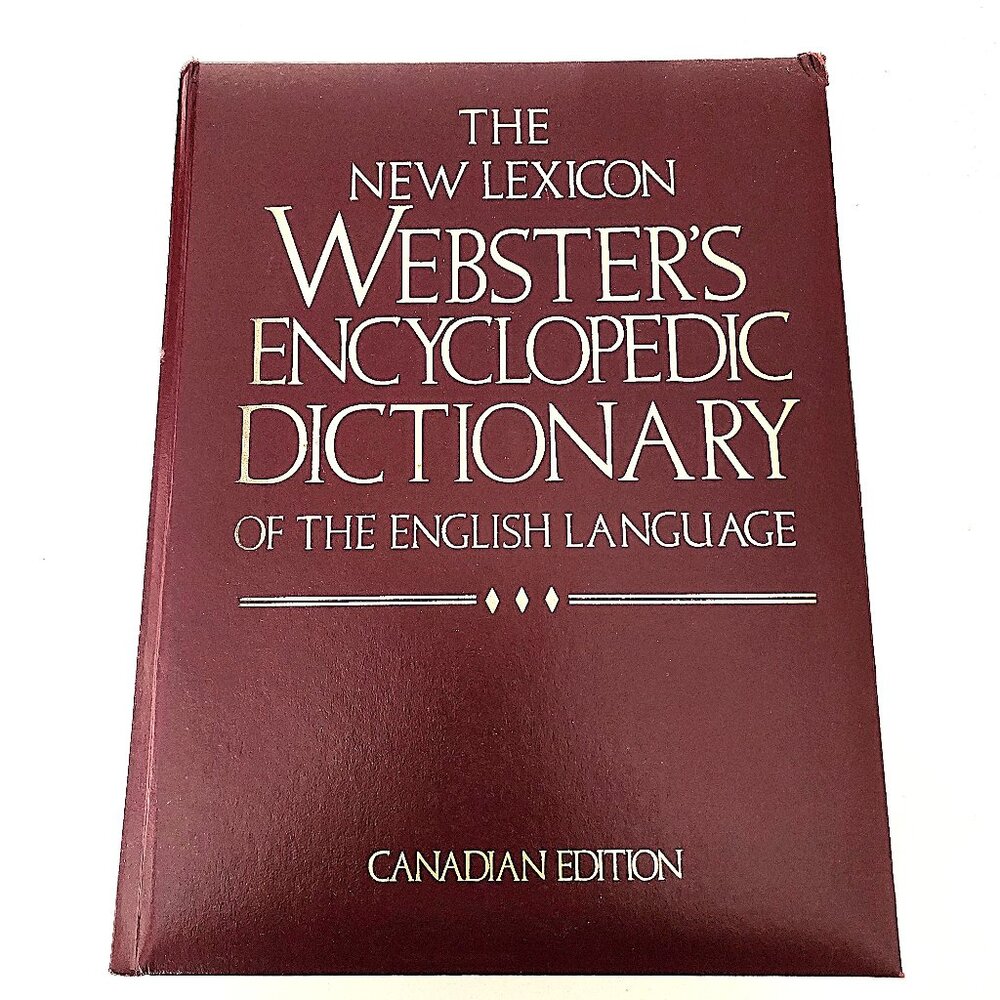 Vintage leather bound Webster's dictionary